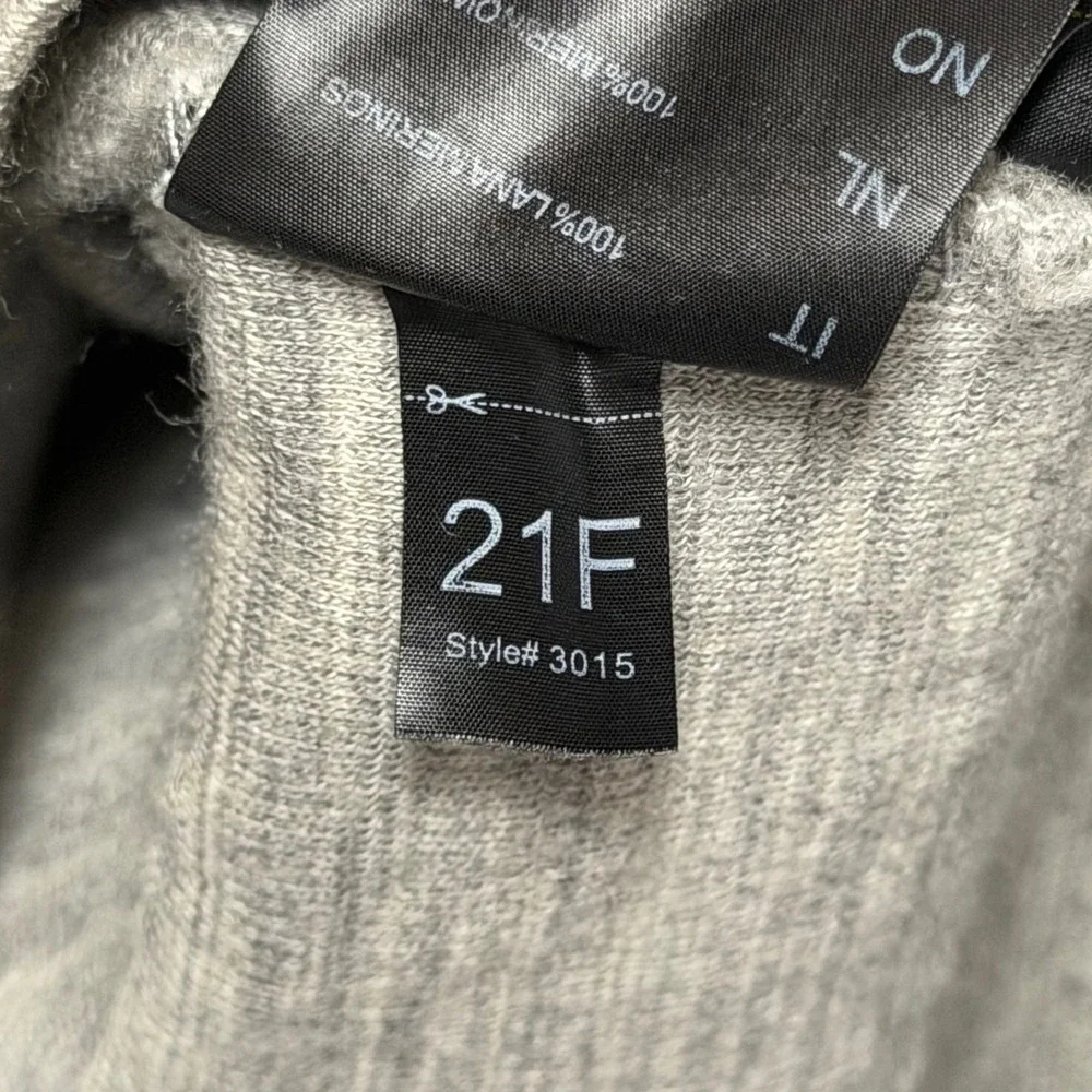 KUHL Team 1/4 Zip Pullover Sweater Mens L Gray Merino Wool Thumbholes
